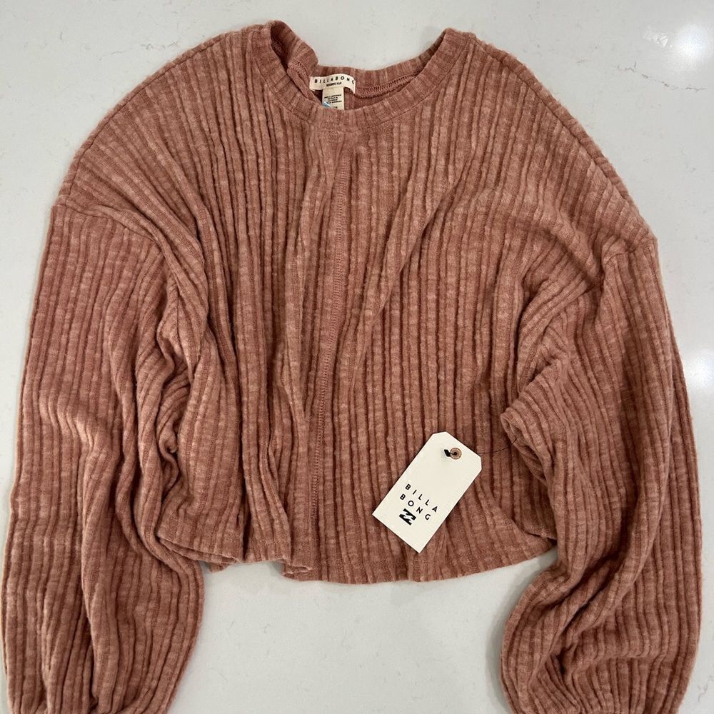 billabong women’s miles away top NWT Nut color